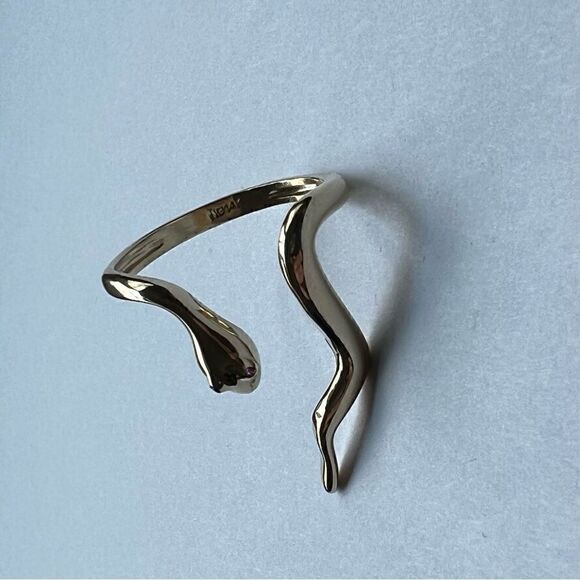 14k solid Gold Snake Ring | Snake Ring | Real Gold trendy Ring | - Picture 10 of 10
